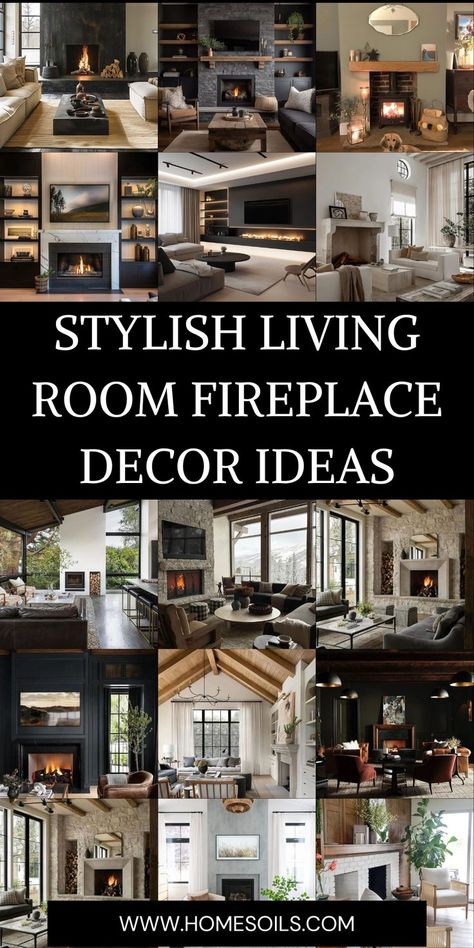 Elevate your space with these 43 stylish living room fireplace decor ideas! From modern accents to cozy details, make your fireplace the focal point of your home. Visit our site for more inspiration! Fireplace Location Ideas, Home Renovation Ideas Living Room, Decorating Sides Of Fireplace, Decor On Sides Of Fireplace, What To Put Above Fireplace, Beside Fireplace Decor, Living Room With Fireplace Inspiration, Sides Of Fireplace Decor, Living Room Inspiration With Fireplace