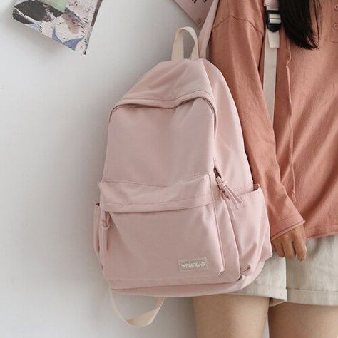 #lifestyle, #productivity, #organization, #goal setting Korean Fashion Backpack, Cute Korean School Bags, Korean Bags For School, Pink Back Pack, Tas Ransel Korean Style, Pink Backpack Aesthetic, Tas Sekolah Korean Style, Korean School Bag, Aesthetic School Bag