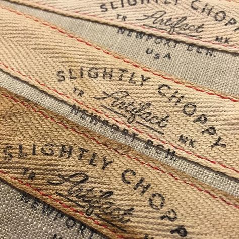 ...a three wave set... #slightlychoppyartifacts Clothing Labels Design, Hang Tags Clothing, Stamp Tag, Flag Painting, Vintage Flag, Americana Fashion, Duck Canvas, Graphics Inspiration, Clothing Tags