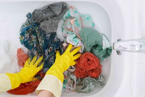 If you your washer isn't working and you can't get to the laundromat, you can wash a small load of clothes in a bathtub. Learn the right way to wash clothes in a bathtub. How To Wash Clothes In Bathtub, Washing Clothes In Bathtub, How To Hand Wash Clothes In Bathtub, Hand Washing Clothes, Handwashing Clothes, Clean Washer, Diy Bathtub, Washing Towels, Clean Bathtub