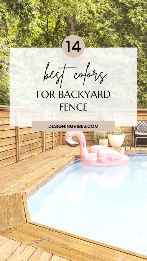 14 Best Backyard Fence Color Ideas for Stain or Paint Backyard Fence Stain Ideas, Modern Fence Color Ideas, Paint Old Fence, Wooden Fence Stain Colors, Stained Fence Colors, Best Fence Stain Colors, Backyard Fence Colors Ideas, Privacy Fence Colors, Black Painted Fence