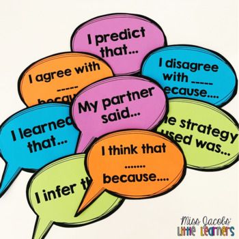 Conversation Starters (Accountable Talk Stems) Class Agreement Display, Class Agreement, Collaborative Conversations, Writing Objectives, Accountable Talk Stems, Academic Conversations, Teaching Informational Text, Accountable Talk, Class Discussion