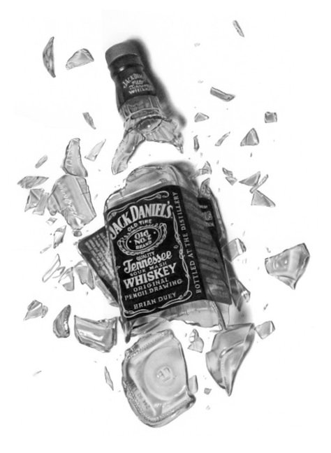 Fragments Art Gcse, Fragments Art, Broken Bottle, Bottle Drawing, Gcse Art Sketchbook, Object Drawing, Kill Switch, Jack Daniels Whiskey, Arte Inspo