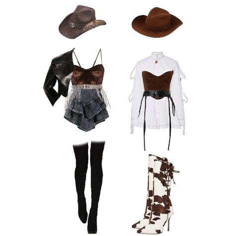 Duo Festival Outfit, Wild West Outfits, Bad Bunny Concert Outfit, Ateez Concert, Concert Attire, Bratz Doll Outfits, Cowgirl Style Outfits, Cowboy Costume, Country Style Outfits