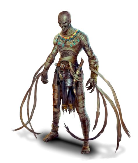 Male Mummy Lord - Sorcerer - Pathfinder PFRPG DND D&D 3.5 5E 5th ed d20 fantasy Mummy Template, Npc Dnd, Starověký Egypt, Heroic Fantasy, Fantasy Monster, Arte Fantasy, Fantasy Rpg, Creature Concept, Monster Art