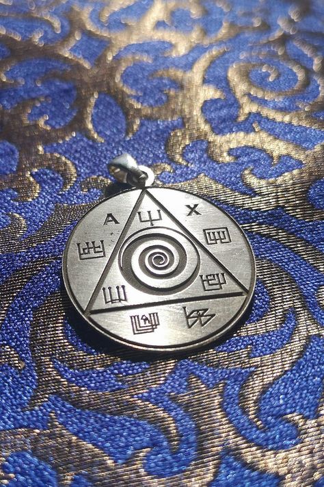 Lucky Amulet of Abraxas to Control Your Life With the Olympic | Etsy Angel Symbols, Magical Ring, Divination Runes, Mantra Ring, Occult Science, Solomons Seal, Reiki Symbols, Alchemy Symbols, Magic Symbols