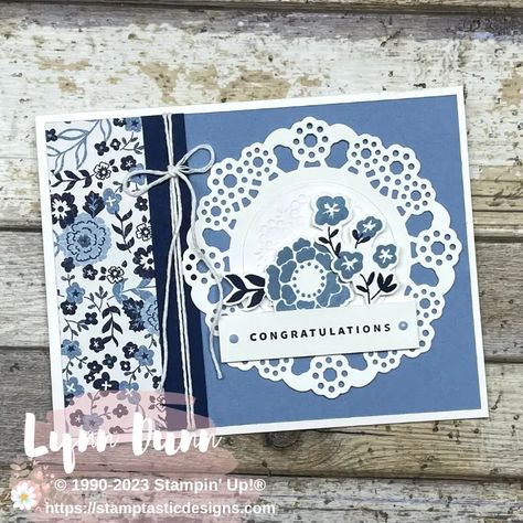 Stampin Up Doily Cards, Delightful Doily Hybrid Embossing Folder, Stampin Up Delightful Doily Hybrid, Stampin Up Countryside Inn, Leeann Greff, Countryside Corners, Doily Cards, Cards Congratulations, Card Making Ideas Easy