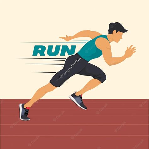 Premium Vector | Run cute clipart cartoon running drawing illustration vector Sport Vector Illustration, Running Cartoon Drawing, Drawing Running, Cartoon Running, Running Drawing, Running Illustration, Running Vector, Running Cartoon, Running Images