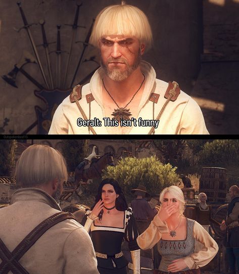 The Witcher Story, Yennefer Witcher, Ciri Witcher, Geralt And Ciri, The Witcher Wild Hunt, The Witcher Game, The Witcher Geralt, Funny Snaps, The Witcher Books