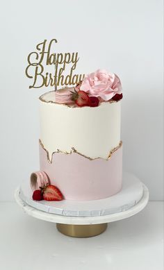 Beautiful Cake Ideas For Women, Pink Fault Line Cake, Cake For Birthday Woman, Cake Designs Rose, Cute Simple Birthday Cakes For Women, Pretty Cakes For Women Birthdays Simple, Girl Birthday Cakes Teenage, 50 Cake Birthday For Women, Women Birthday Cakes Elegant