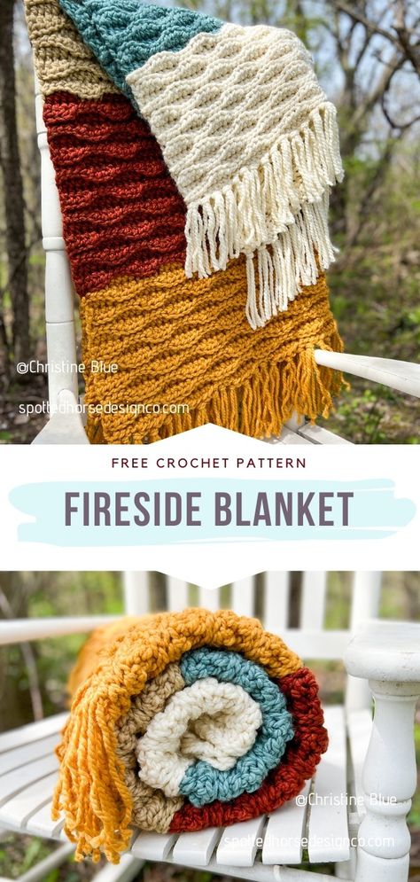 Crochet Blanket Ideas Color Combinations, Free Baby Blanket Crochet Patterns, Hygge Hobbies, Crochet Guide, Mittens Crochet, Crochet Throw Pattern, Fall Crochet, Crocheted Blanket, Confection Au Crochet