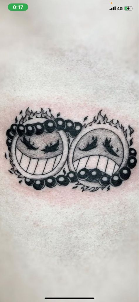 Ace Tattoo One Piece, Ace Tattoo, New Tattoo Designs, One Piece Tattoos, Cartoon Character Tattoos, Geek Tattoo, One Piece Ace, Anime Tattoos, Tattoo Design Drawings