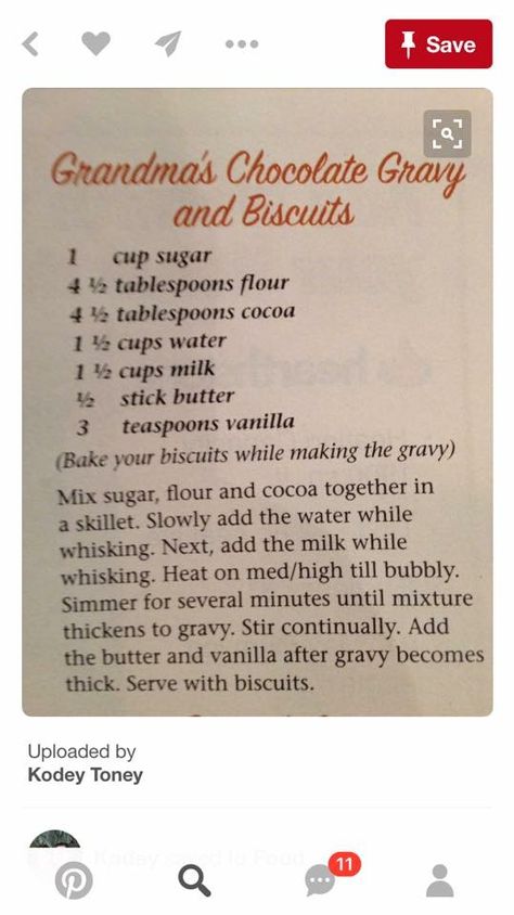 Chocolate Biscuits And Gravy, Biscuit And Chocolate Gravy, Biscuits And Chocolate Gravy, Chocolate Gravy Easy, Biscuit And Gravy Recipe, Chocolate Gravy And Biscuits, Grandma's Biscuits, Childhood Recipes, Chocolate Gravy Recipe