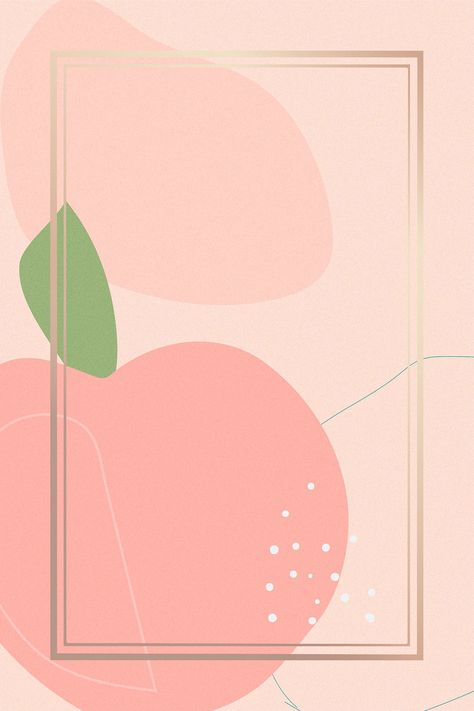 Fruits Illustration, Floral Wallpapers, Background Baby, Peach Wallpaper, Peach Background, Creative Bookmarks, Powerpoint Background, Powerpoint Background Design, Design Frame