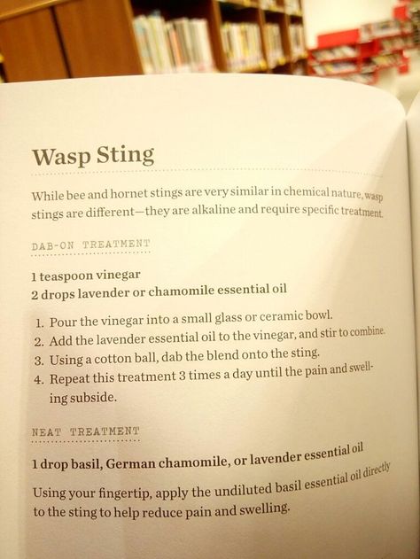 Baking Soda Paste For Bee Sting, Essential Oil For Wasp Sting, Essential Oils For Wasp Stings, Essential Oil Wasp Sting, Natural Bee Sting Remedy, Essential Oils For Bee Stings, Wasp Sting Remedy Swelling, Wasp Stings Relief, Bee Sting Remedy