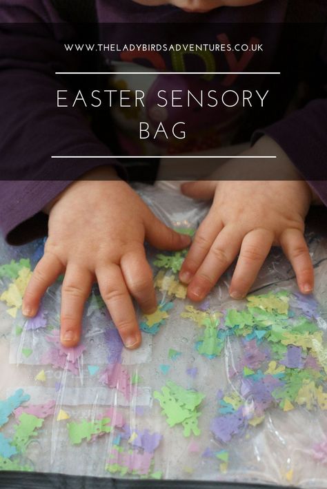 Sensory Play For Babies, Activity For Babies, Easter Sensory, Easter Lessons, Easter Sunday School, Easter Crafts For Toddlers, Sensory Bag, Infant Classroom, Sensory Bags