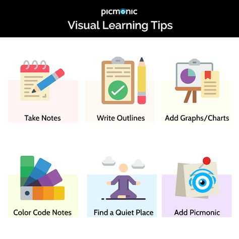 Are you a visual learner? Note-taking is really important to the visual learning style. You might struggle to really maximize your notes but there are many options! Here are our best visual learning tips for taking notes.  #studytips #studyinspiration How To Study As A Visual Learner, Visual Study Tips, Visual Learner Aesthetic, Visual Learner Study Tips, Wfh Hacks, Visual Learning Strategies, Uni Tips, Visual Learning Style, Physician Associate