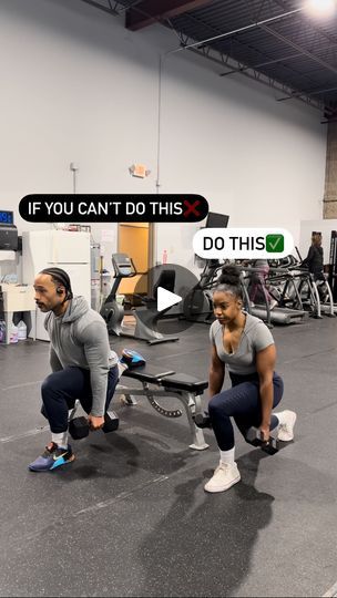 953K views · 70K reactions | Never Settle For What You Believe To Be True.

There’s always a modification for movement. So, don’t ever think that you can’t do something. Because if there’s a will, there’s a way. 

✅ Squat to Press Modification
✅ Bulgarian Split Squat modification 
✅ Burpee Modification 

All utilizing a bench for modifications

#fullbody #strengthtraining #modifications #dumbbells #bodyweight | Anthony Carlo | Aaron Cole · my year Burpee Modification, Mobility Program, Hip Pain Relief, Bulgarian Split Squats, Split Squat, My Year, Hip Pain, Never Settle, Functional Training