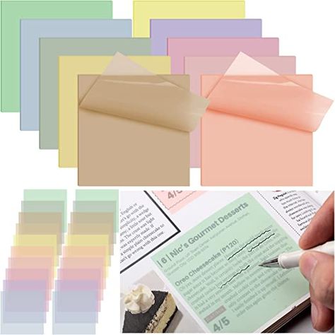 Clear Sticky Notes, Sticky Notes Book, Book Tabs, Transparent Sticky Notes, Stick Notes, Memo Notepad, Book Annotation, Bible Study Tools, Study Tools