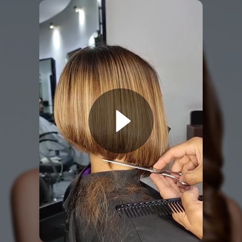 Inverted Bob💇😍 Long Inverted Bob Curly Hair, Curly Long Inverted Bob, Diy Inverted Bob Haircut At Home, Long Inverted Bob With Bangs, Growing Out An Inverted Bob, Hair Styling Tips, Download Hair, Inverted Bob, Best Hair