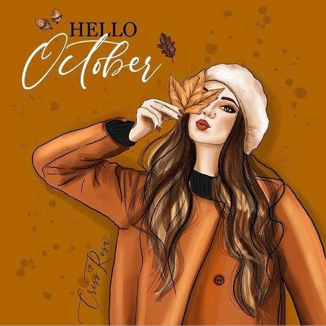 Victoria Secret Perfume Body Spray, October Quotes, Hello November, Feminine Branding, Hello October, Happy October, Victoria Secret Perfume, Beautiful Story, Illustrators On Instagram