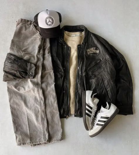 Indie Fits, Masc Outfits, Y2k Fall, Guys Clothing Styles, Fits Clothes, Mens Outfit Inspiration, Fit Back, Mens Fashion Streetwear, Cool Outfits For Men