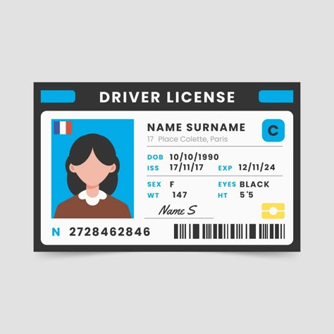 Driving License Template, Drivers Licence, Certificates Online, Driving License, Birth Certificate, All Countries, Online Service, Flat Design, Got It