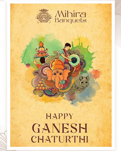 “Warm wishes from @mihirabanquets on the auspicious occasion of Ganesh Chaturthi! 🎉 May Lord Ganesha bless you with success,prosperity and happiness🙏🏼 Ganapati Bappa Morya! Celebrate any kind of event with us at @mihirabanquets Ramanthapur. Call us to make a visit today at 9177460099, 9398571325 #ganeshchaturthi #mihirabanquets #banquetsinhyderabad #banquethalls Ganesh Chaturthi Poster, Ganapati Bappa Morya, Ganesh Chaturthi Greetings, Happy Diwali Wishes Images, Art Competition Ideas, Ganapati Bappa, Ganesh Puja, Father Daughter Photography, Diwali Pictures