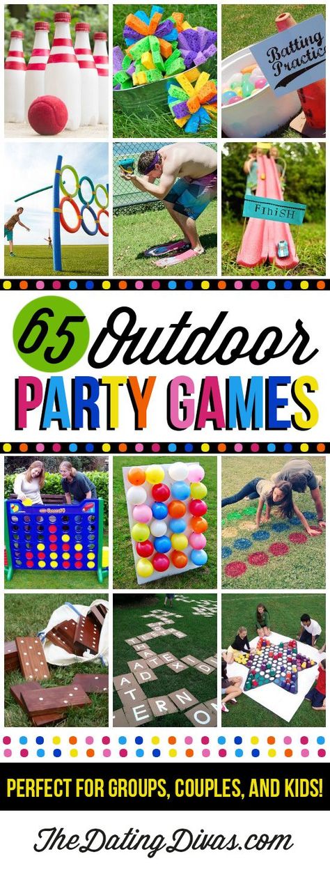 65 Outdoor Party Games for the Whole Family | Craft Gossip | Bloglovin’ Bbq Games, Outdoor Party Games, Reunion Games, Fun Outdoor Games, Games Diy, The Dating Divas, Dating Divas, Fun Games For Kids, Yard Games