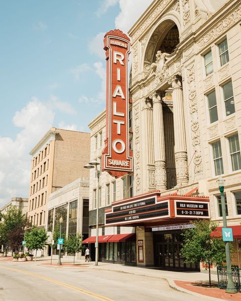 The Rialto Square Theatre, on Route 66 in Joliet, Illinois Joliet Illinois, Centennial Park, Hotel Motel, White Car, Posters Framed, Image House, Route 66, Travel Book, City Skyline