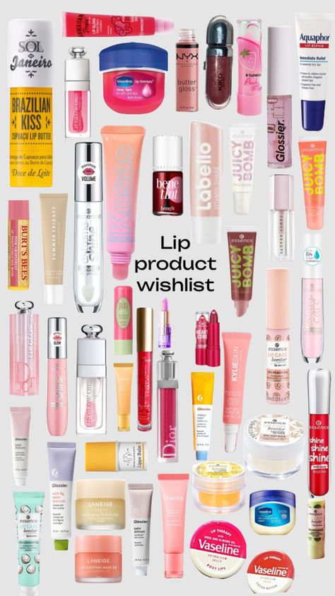 Fun Beauty Products, Lip Balm Collection, Lip Gloss Collection, Shower Skin Care, Makeup Needs, Lip Products, Makeup To Buy, Lip Butter, Body Makeup