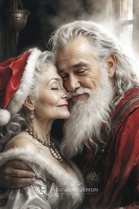 Elven Beauty, Santa Drawings, Merry Yule, The Santa Clause 2, Santa Images, Solstice Art, Santa Claus Pictures, Santa Paintings, Mrs Clause