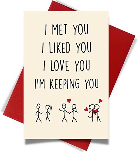 Amazon.com : Cheerin Valentine's Day Cards for Him or Her | Naughty Anniversary Card | Gifts for Him or Her | Fun Gift Birthday Card for Husband Wife Boyfriend Girlfriend Men Women : Office Products Romantic Birthday Cards, Anniversary Cards For Boyfriend, Romantic Birthday, Husband Birthday Card, Birthday Cards For Boyfriend, Diy Gifts For Him, Cards For Boyfriend, Funny Greetings