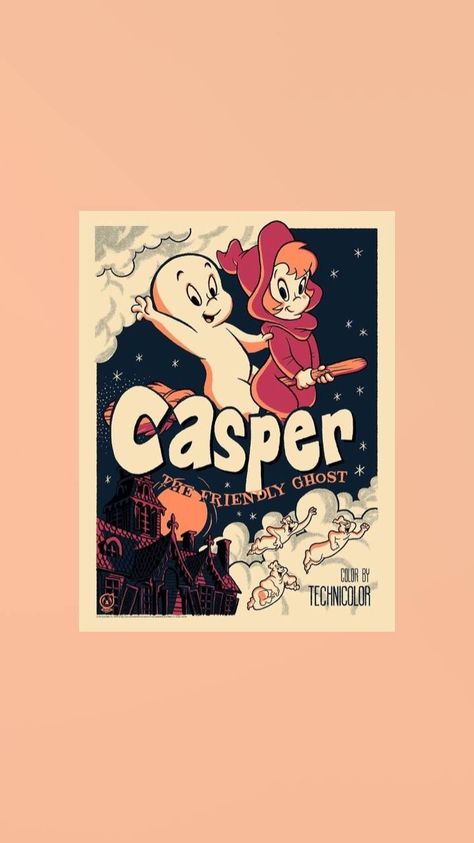 Casper Wallpaper Aesthetic, Casper Wallpaper, Casper Ghost, Casper The Friendly Ghost, Friendly Ghost, Just Peachy, Tumblr Wallpaper, Geek Culture, Wallpaper Ideas