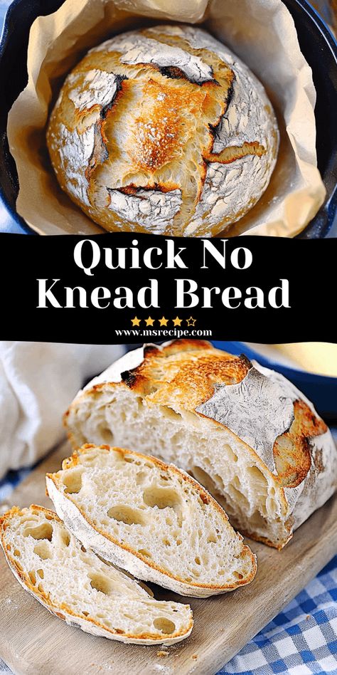 Looking for a quick and easy way to make fresh bread? This Dutch Oven No Knead Bread recipe is your answer—minimal effort, maximum flavor! Bread Recipes No Dutch Oven, Dutch Oven No Knead Bread, No Knead Crusty Bread, Make Fresh Bread, Stove Top Bread Recipe, Dutch Oven Bread Recipe, Artesian Bread, Dutch Oven Uses, No Knead Bread Recipe