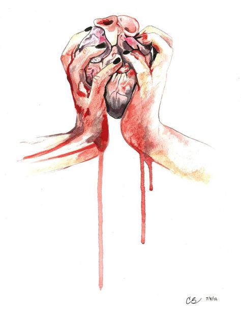 Paintings About Heartbreak, Hands Watercolor, Reclaimed Art, Art Assignments, Reference Drawing, Car Illustration, Sketchbook Journaling, Cats Illustration, Watercolor On Paper