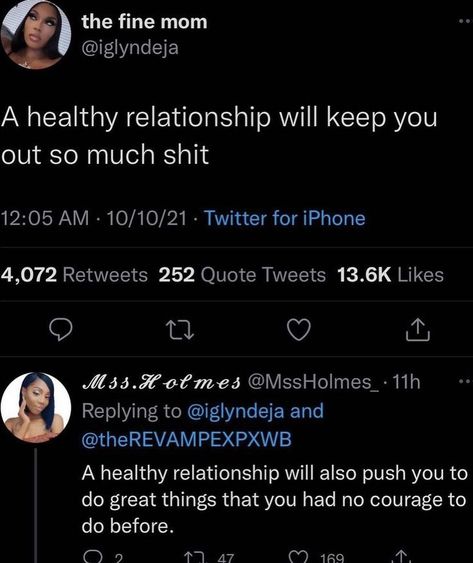 Healthy Relationship Tweets, Relationship Tweets About Him, Relationship Twitter Quotes, Healthy Relationship Quotes, Down Quotes, Best Tweets, Relatable Posts, Quote Inspiration, Interracial Couples