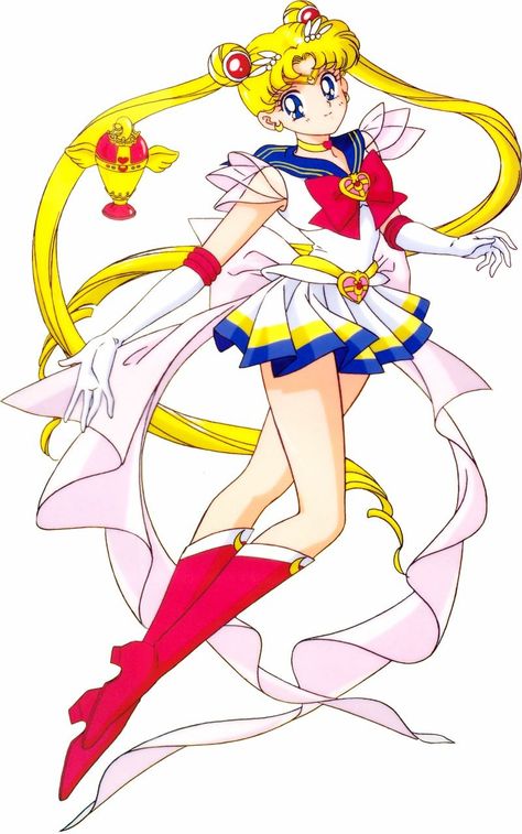 Super Sailor Moon w/Holy Grail/Moon Chalice (Season 3 (Sailor Moon S ) 😊 😍 Sailor Moon Super S, I Message, Sailor Moon S, Sailor Suit, Usagi Tsukino, Pretty Guardian Sailor Moon, Sailor Scouts, Show Up, Season 3