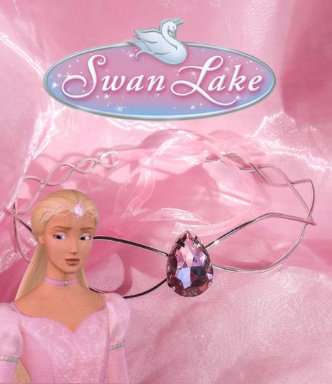 Swan Lake Princess, Barbie Crown, Barbie Jewerly, Princess Odette, Old Barbie, Barbie Swan Lake, Princess Stuff, Barbie Outfits, Princess Tiara