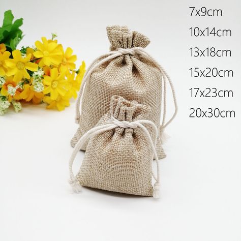 Cheap Gift Bags & Wrapping Supplies, Buy Directly from China Suppliers:300pcs Jute Linen Bag For Jewelry Display Drawstring Pouch Gift Box Packaging Bags For Gift Bag Wedding/Christmas Burlap Bag Diy Enjoy ✓Free Shipping Worldwide! ✓Limited Time Sale ✓Easy Return. Graduation Giveaways, Custom Drawstring Bags, Cheap Gift Bags, Gift Bag Wedding, Jewelry Packaging Bags, Christmas Burlap, Linen Bags, Drawstring Gift Bag, Cheap Gift