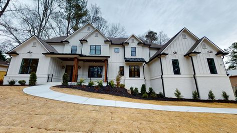 Gorgeous New Construction in Dunwoody ES. Modern Farmhouse w/ Custom Details & Open Concept. Large Backyard with Room for a Pool... Luxury Modern Farmhouse Plans, Modern Farmhouse Matterport, Matterport Modern Farmhouse, Farmhouse 3d Tour, Modern Farmhouse Tour, Matterport Farmhouse, Farmhouse Matterport, Modern Farmhouse Mansion, Modern Farmhouse Landscape