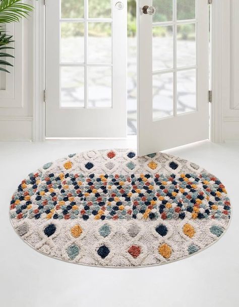 Amazon.com: Rugs.com Cherokee Collection Rug – 2' x 3' Multi High Rug Perfect for Entryways, Kitchens, Breakfast Nooks, Accent Pieces : Home & Kitchen Contemporary Ranch Home, We Bought A House, Bought A House, Outdoor Table Runner, Geometric Solids, All Modern Rugs, Urban Rustic, Rugs Uk, Modern Kilim