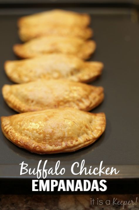 Buffalo Chicken Dumplings, Buffalo Chicken Empanadas Baked, Chicken And Cheese Empanadas, Frozen Empanadas, Handheld Appetizers, Buffalo Chicken Empanadas, Empanadas Recipes, Easy Empanadas Recipe, Buffalo Chicken Sauce