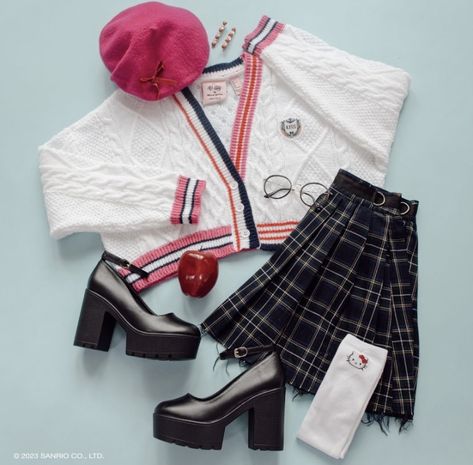 Xo Kitty, Sanrio Characters, School Outfit, Forever 21, Hello Kitty, Kitty