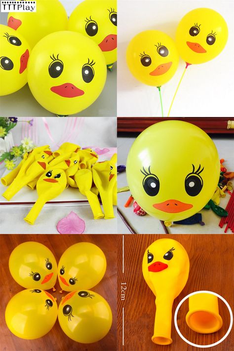 Duck Decorations Party, Duck Birthday Theme Decoration, Duck Party Ideas, Duck Theme Party, Duck Birthday Party Ideas, Rubber Duck Birthday Party Ideas, Duck Balloon, Duck Things, Duck Birthday Theme