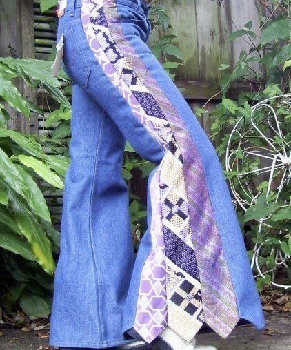 Vestiti In Jeans, Necktie Crafts, Tie Crafts, Upcycled Clothes, Denim Crafts, Upcycled Fashion, Recycle Clothes, Upcycled Clothing, Neck Ties