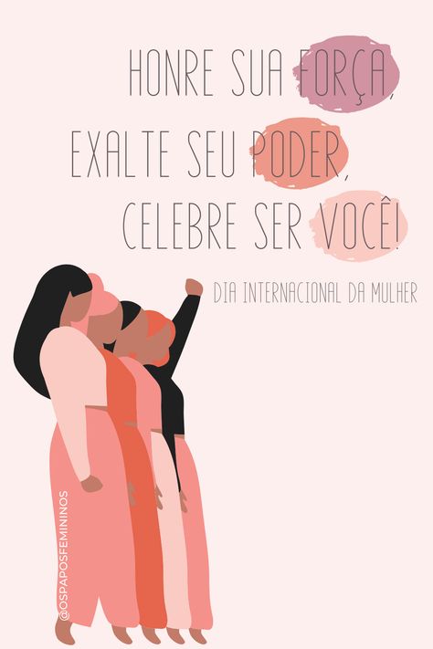 Dia Internacional da Mulher 🌹 Honre sua força, exalte seu poder e celebre ser você. - frases dia da mulher / dia internacional da mulher mensagem. #diadamulher #womanday #womandayquotes #diadasmulheres #frasesmotivacionais #motivaçãofeminina #motivação March 8, Ladies Day, On Instagram, Quick Saves, Instagram