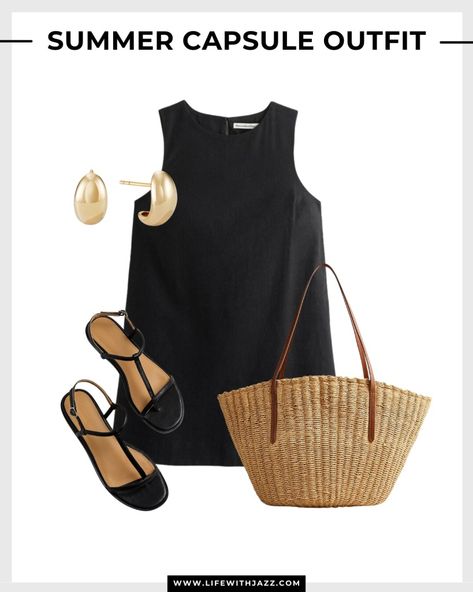 Summer Capsule Wardrobe 2024 - LIFE WITH JAZZ Swimsuit For Big Tummy, Life With Jazz, Cognac Flats, Summer Work Outfits Office, Canada Vacation, Fashion Capsule Wardrobe, Quoi Porter, Heels Gold, Summer Capsule