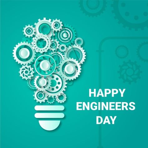 Happy engineers day with gear wheels | Free Vector #Freepik #freevector #technology #celebration #happy #holiday Happy Engineer's Day Wishes, Happy Engineer's Day, Engineers Day, Jeans Design, White Apple, Gear Wheels, Raw Jeans, Gadgets Technology Awesome, Message Quotes