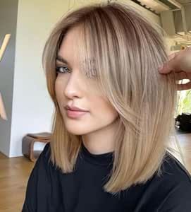 Lob Styling, Haircuts For Medium Length Hair, Gym Ideas, Air Dry Hair, Short Straight Hair, Brown To Blonde, Blonde Wig, Shoulder Length Hair, Hair Cut